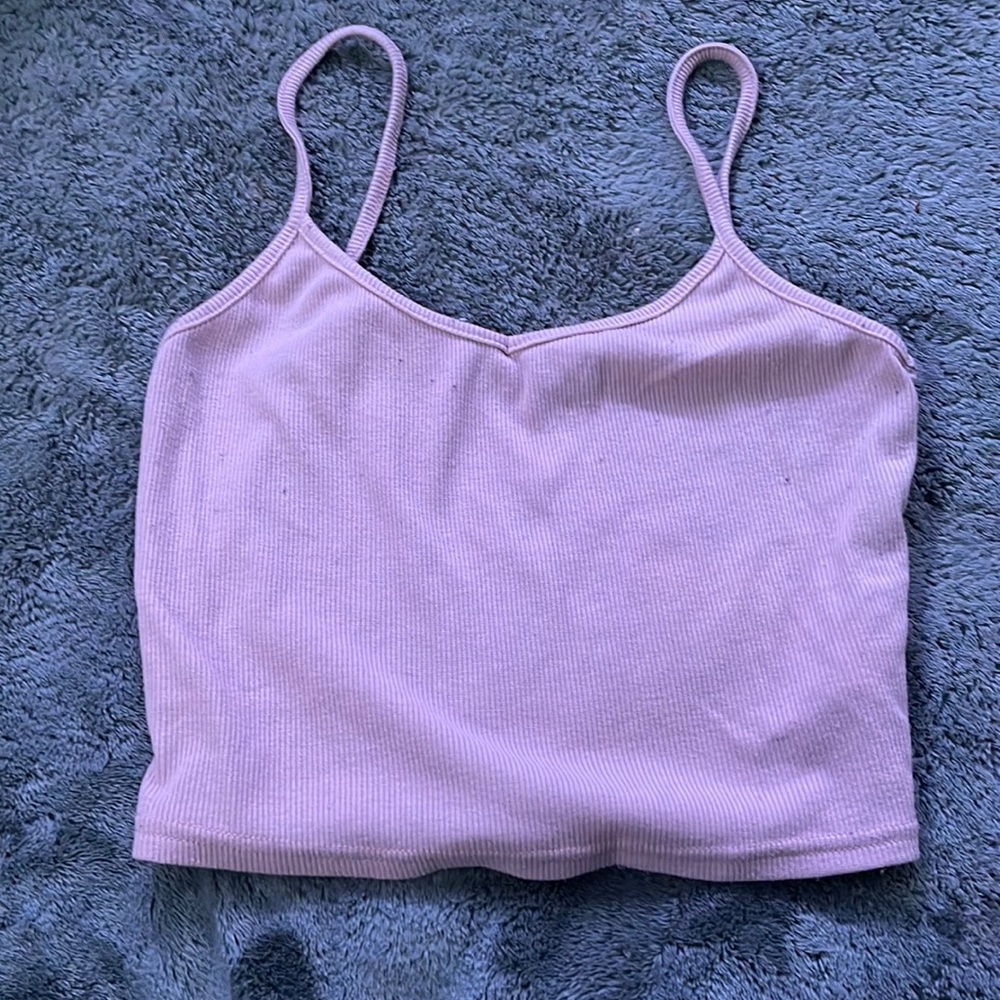 a size small pink crop top